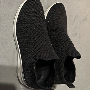 Tommy Bahama Black Knit Slip-On Shoes